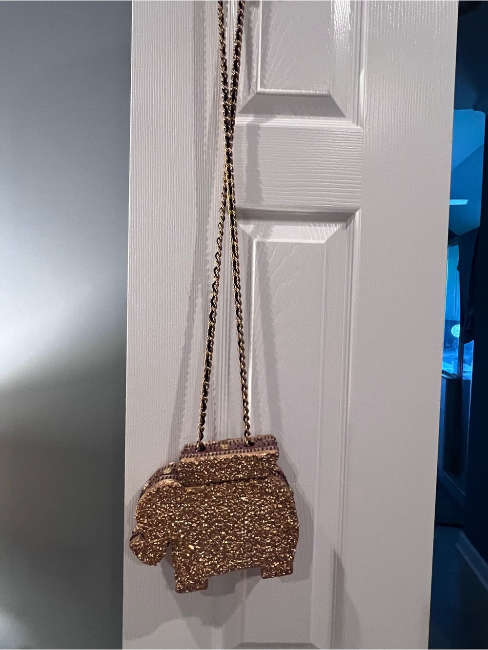Mary Frances Elephant Box Crossbody Bag - Gold Embellished - Picture 10 of 12
